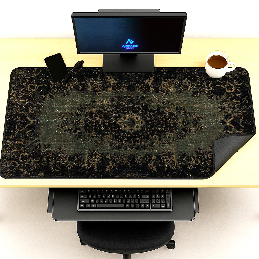 Gothic Floral Mouse Pad Pc Gamer Desk Mat 160x60 5mm Thick Black Vintage Pattern Gaming Mousepad Decor Full Desk Mousepads
Gothic Floral Mouse Pad Pc Gamer Desk Mat 160x60 5mm Thick Black Vintage Pattern Gaming Mousepad Decor Full Desk Mousepads