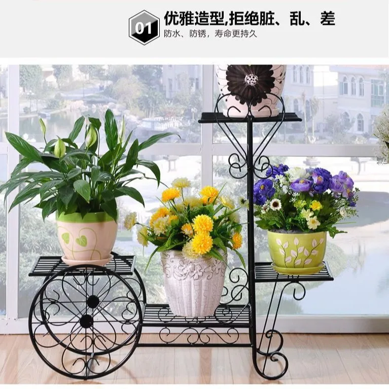 Indoor and outdoor floor-to-ceiling wrought iron flower stand Nordic style creative flower stand Shelf Living room landscape
Indoor and outdoor floor-to-ceiling wrought iron flower stand Nordic style creative flower stand Shelf Living room landscape