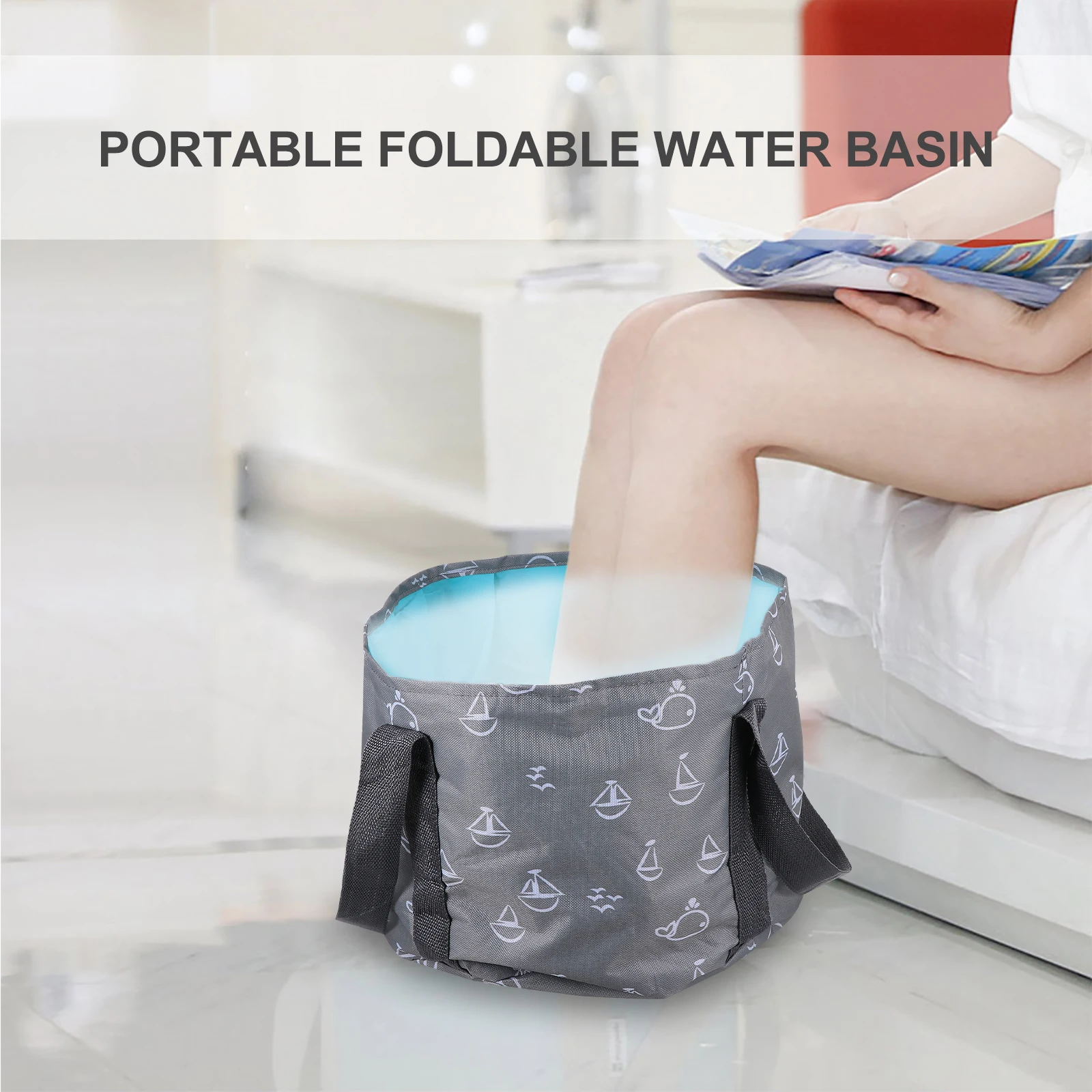 Collapsible Foot Bath Tub Multi-functional Grey Container Soaking Feet Travel Wash Bucket Storage Bag Oxford Cloth Reinforced
Collapsible Foot Bath Tub Multi-functional Grey Container Soaking Feet Travel Wash Bucket Storage Bag Oxford Cloth Reinforced