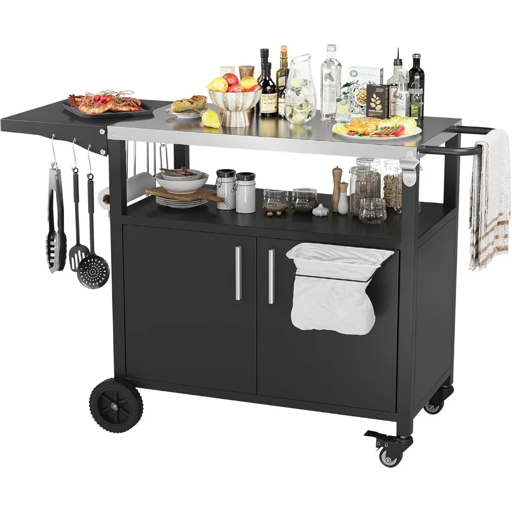 Vongrasig Outdoor Grill Cart Storage Kitchen Island Foldable Stainless Steel Top Wheels BBQ Pizza Oven Table Black
Vongrasig Outdoor Grill Cart Storage Kitchen Island Foldable Stainless Steel Top Wheels BBQ Pizza Oven Table Black