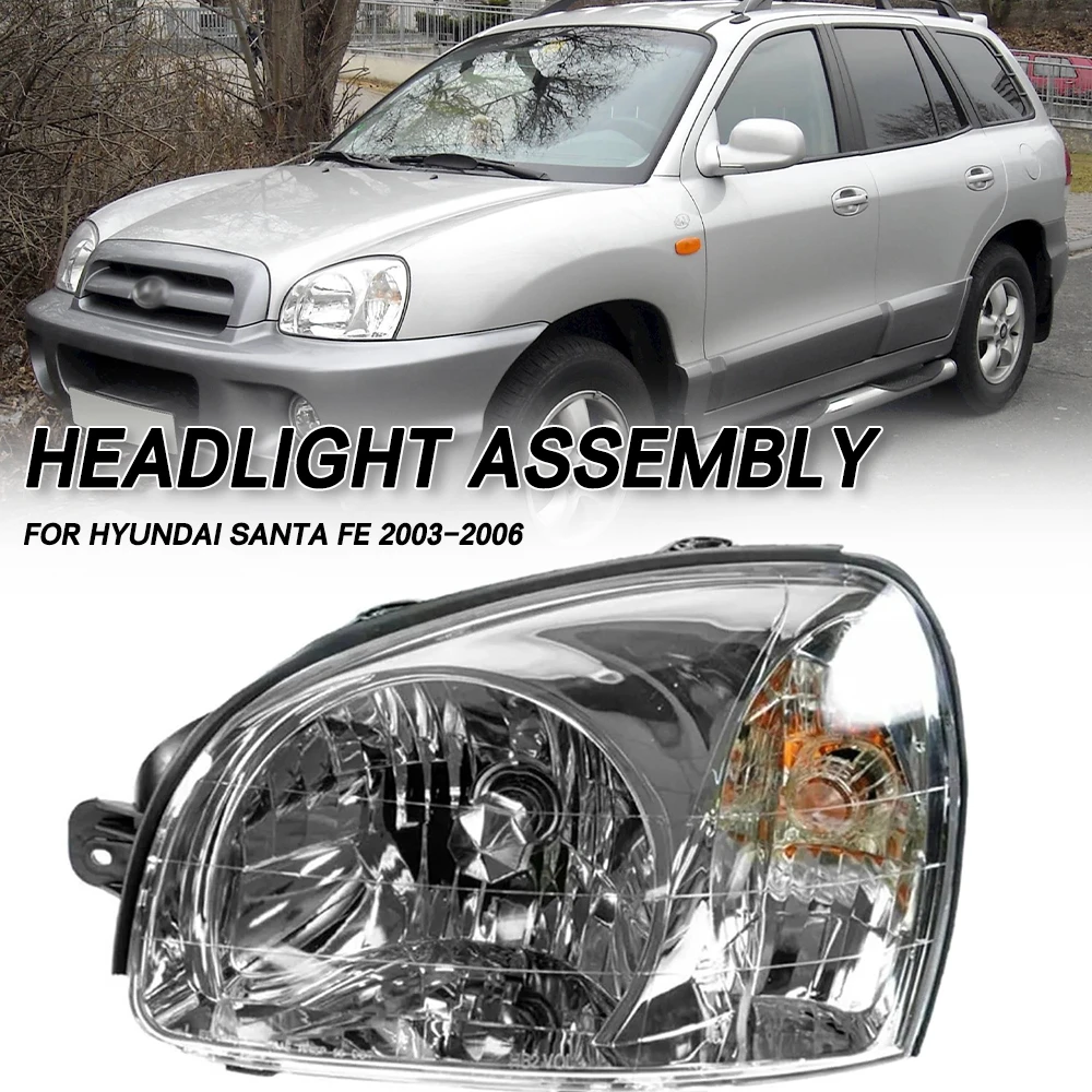 Для Hyundai Santa Fe 2003-2006: передний бампер, фара, головной свет, указатель поворота
Для Hyundai Santa Fe 2003-2006: передний бампер, фара, головной свет, указатель поворота
