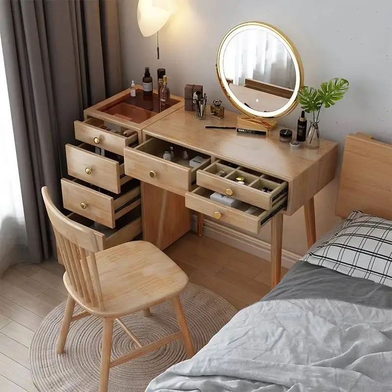 Large Nordic Vanity Table Storage Wooden Aesthetic Space Saving Luxury Dresser Drawers Organizer Penteadeira Bedroom Furniture
Large Nordic Vanity Table Storage Wooden Aesthetic Space Saving Luxury Dresser Drawers Organizer Penteadeira Bedroom Furniture