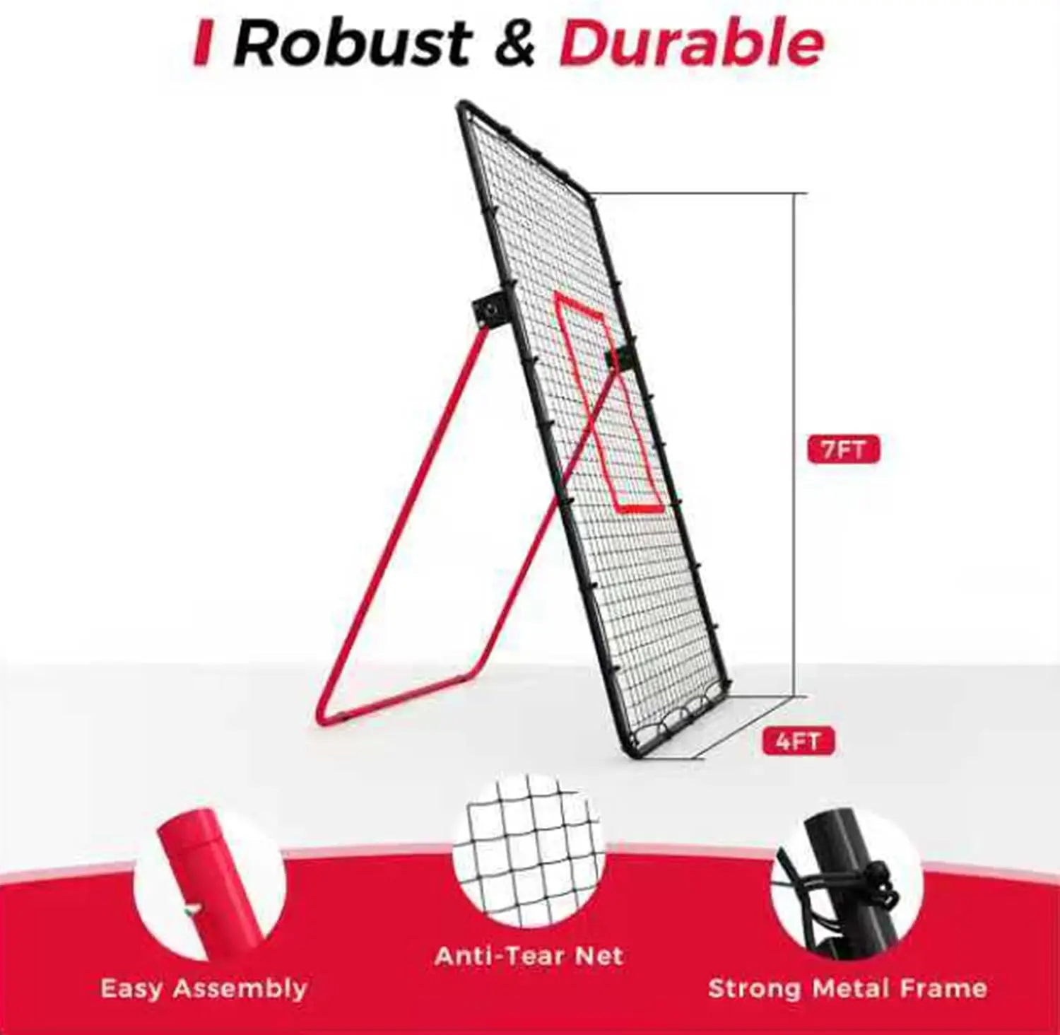 Garvee Multi-Angle 178 x 101 cm Adjustable Volleyball Rebounder Net, Large Bounce Back Net for Spiking Setting Practice Sturdy Easy Setup Foldable
Garvee Multi-Angle 178 x 101 cm Adjustable Volleyball Rebounder Net, Large Bounce Back Net for Spiking Setting Practice Sturdy Easy Setup Foldable