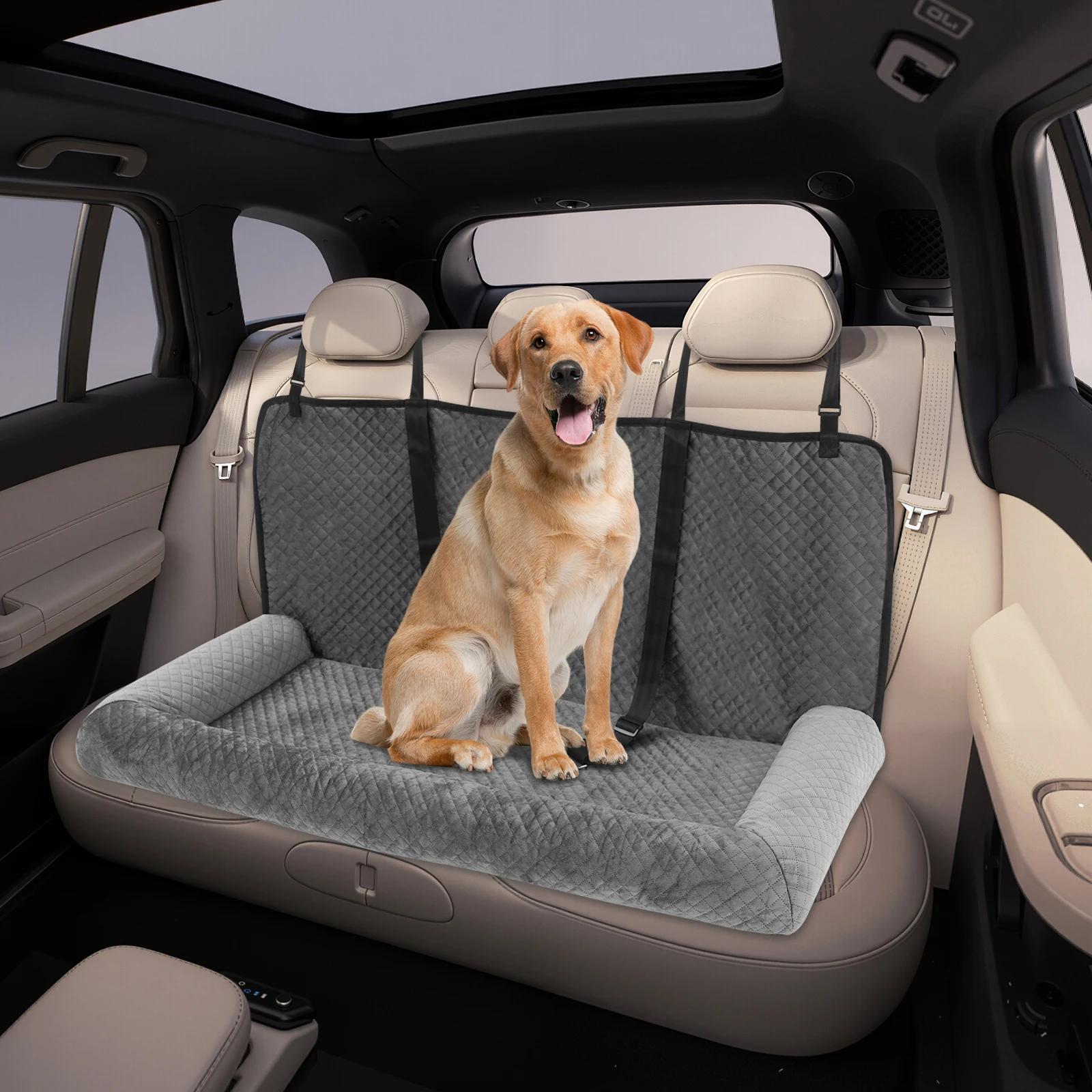 Grey Modern Large Dog Car Bed Car Seat Mounted Multi-functional Dog Car Seat for Small Medium Large Dogs
Grey Modern Large Dog Car Bed Car Seat Mounted Multi-functional Dog Car Seat for Small Medium Large Dogs