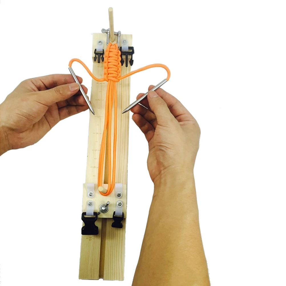 Natural Wood Knitting Tool For Bracelets Parachute Cord Key Chains Multifunctional Craft Kit Easy Use Wristband Maker Kit
Natural Wood Knitting Tool For Bracelets Parachute Cord Key Chains Multifunctional Craft Kit Easy Use Wristband Maker Kit