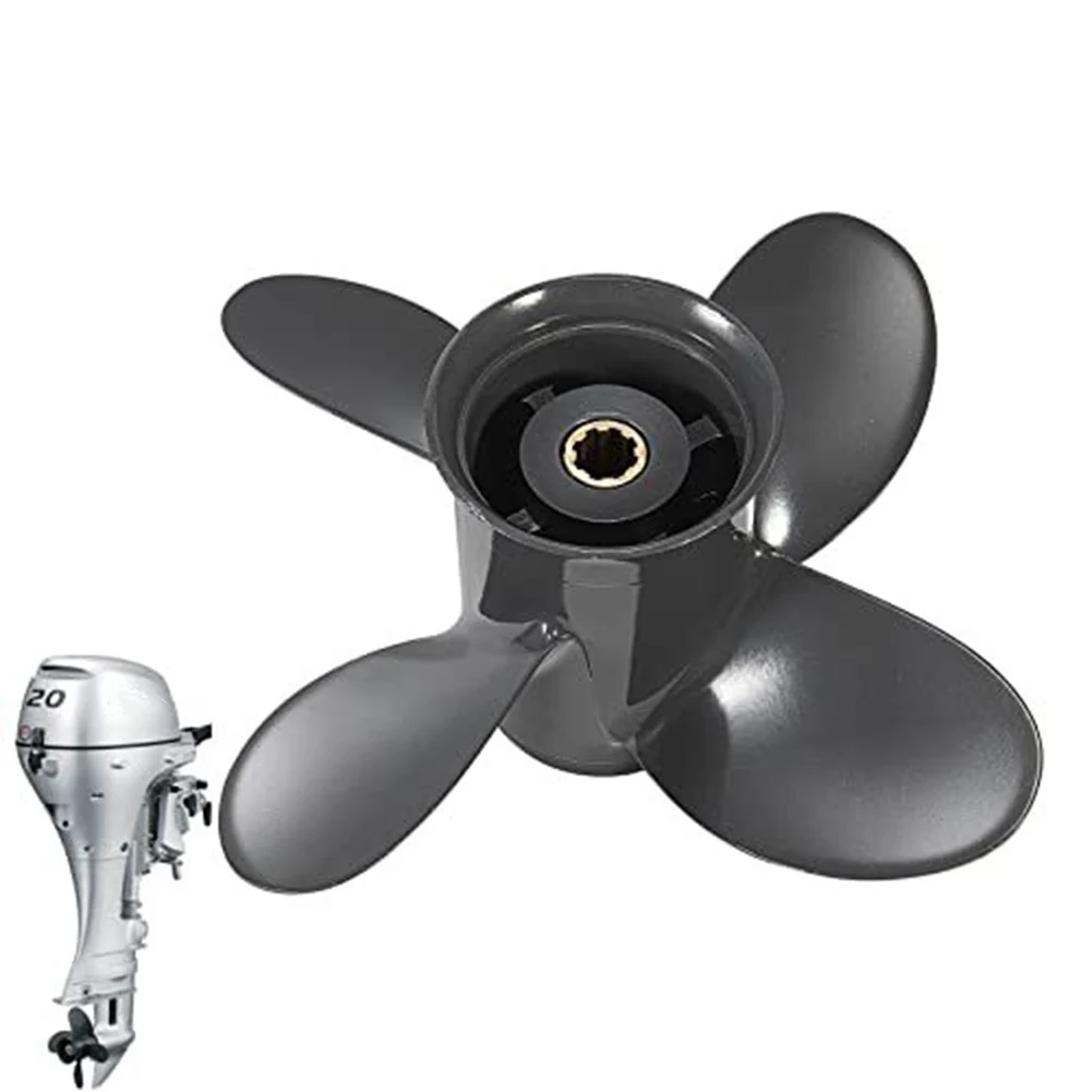 Propeller 4 Blades 9 1/4x10 Aluminum Boat Engine Propeller For Honda Engines 8-20 58134-ZV4-010AH Outboard Motor
Propeller 4 Blades 9 1/4x10 Aluminum Boat Engine Propeller For Honda Engines 8-20 58134-ZV4-010AH Outboard Motor
