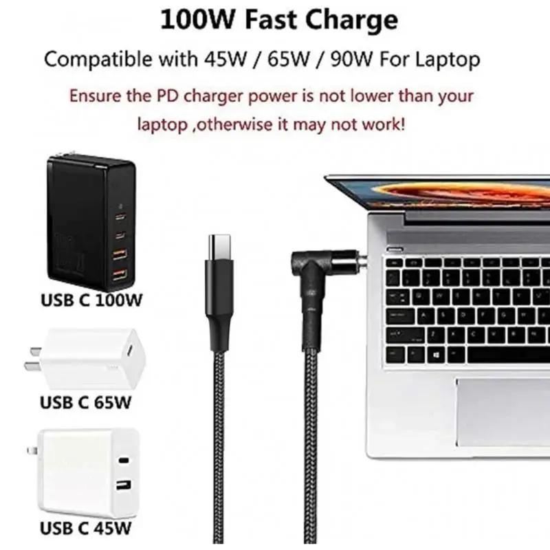 652F DC4.5x3.0mm to Type C Input Fast Charging Cable Support PD100W for Laptops
652F DC4.5x3.0mm to Type C Input Fast Charging Cable Support PD100W for Laptops