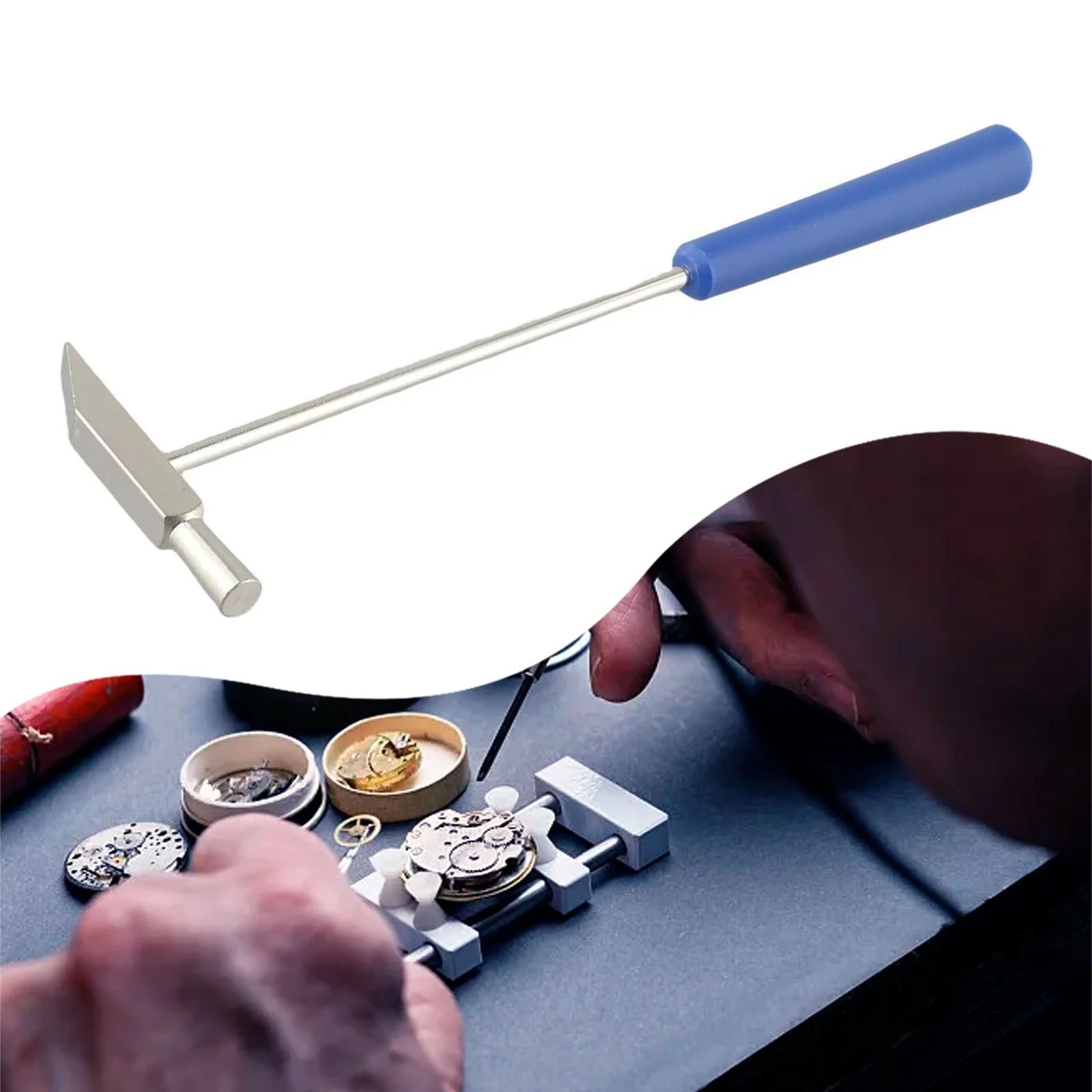 Small Hammer Repair Tool DIY Metal Rubber Hammer Double Head For Repair Watch Jewelry Making Hammer Tool
Small Hammer Repair Tool DIY Metal Rubber Hammer Double Head For Repair Watch Jewelry Making Hammer Tool