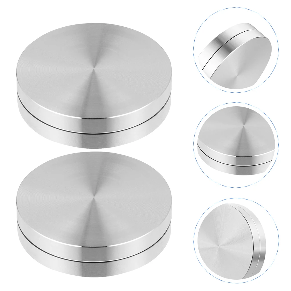 3 Pcs Baking Turntable 35mm Diameter 12mm Height Double Layer Bearing Aluminum Alloy Rotating Cake Stand Table Turntable Storage
3 Pcs Baking Turntable 35mm Diameter 12mm Height Double Layer Bearing Aluminum Alloy Rotating Cake Stand Table Turntable Storage