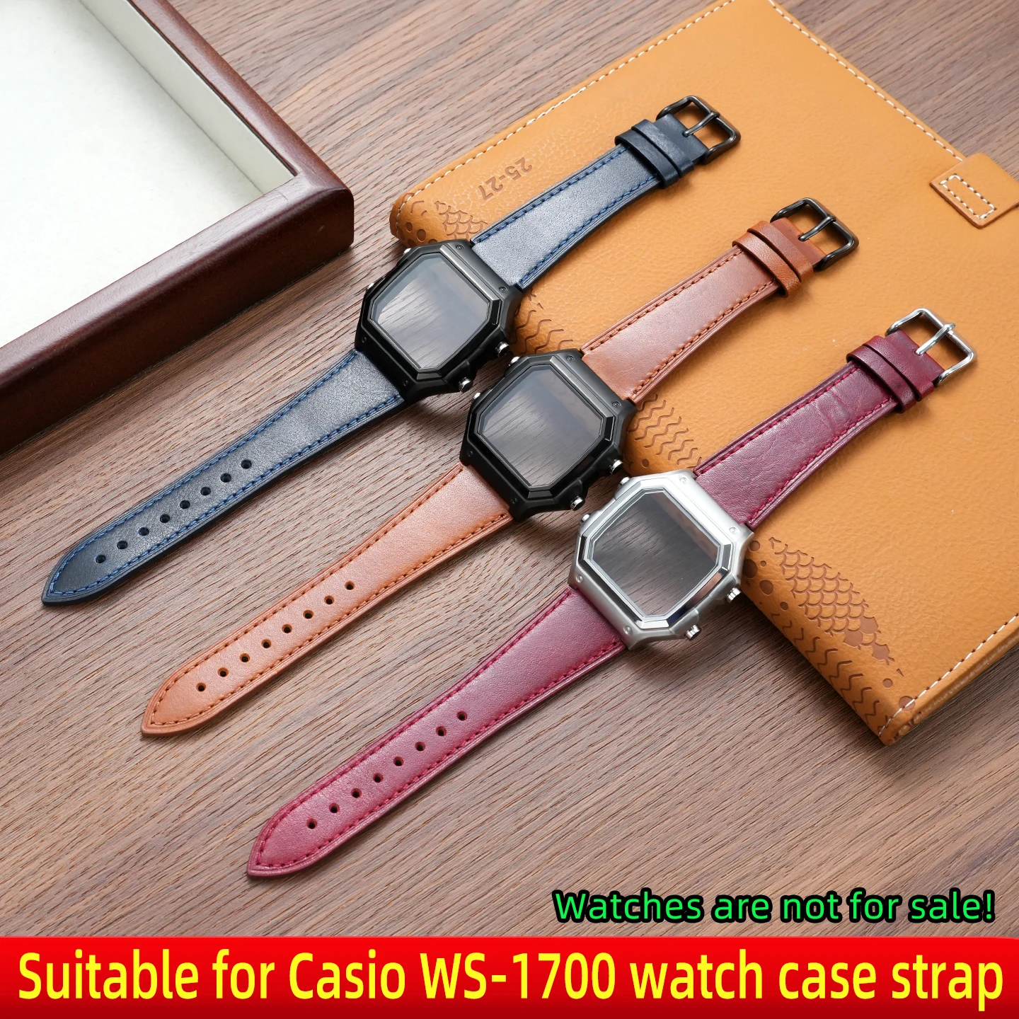ws-1700 cowhide watch strap 18mm, suitable for Casio WS-1700 stainless steel case, WS1700 men's watch accessory
ws-1700 cowhide watch strap 18mm, suitable for Casio WS-1700 stainless steel case, WS1700 men's watch accessory