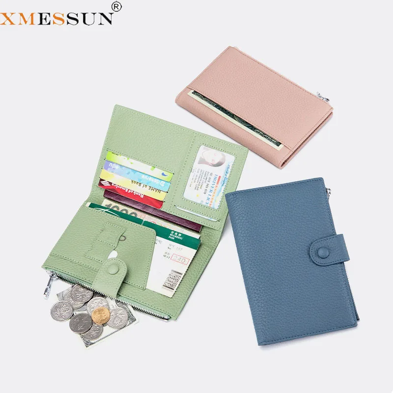 XMESSUN Women New Genuine Leather Passport Holder Wallet,Fashion Designer Lady Cowhide Ticket Folder Coin Bag ID Card Bag ins
XMESSUN Women New Genuine Leather Passport Holder Wallet,Fashion Designer Lady Cowhide Ticket Folder Coin Bag ID Card Bag ins