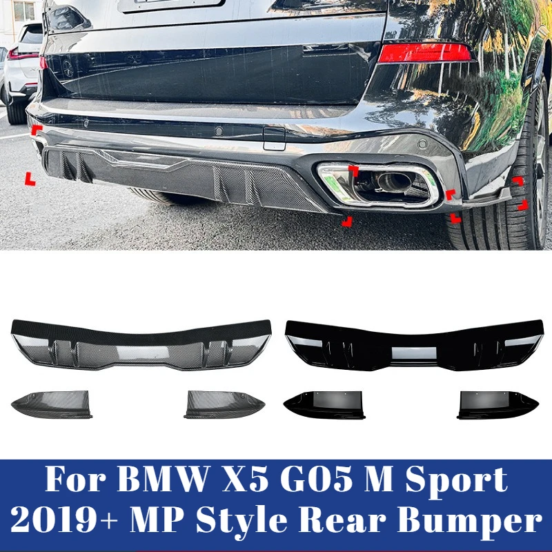 For BMW X5 G05 M Sport 2019+ MP Style Rear Bumper Corner Rear Lip Diffuser Spoiler Exterior Accessory Vehicle Refitting Upgrade
For BMW X5 G05 M Sport 2019+ MP Style Rear Bumper Corner Rear Lip Diffuser Spoiler Exterior Accessory Vehicle Refitting Upgrade