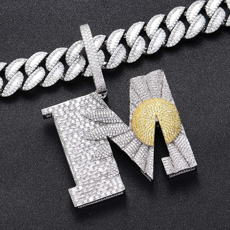 Hip Hop 3A+ CZ Stone Paved Bling Iced Out Big Heavy Daisy Flower Letter M Pendants Necklaces for Men Rapper Jewelry Gift
Hip Hop 3A+ CZ Stone Paved Bling Iced Out Big Heavy Daisy Flower Letter M Pendants Necklaces for Men Rapper Jewelry Gift