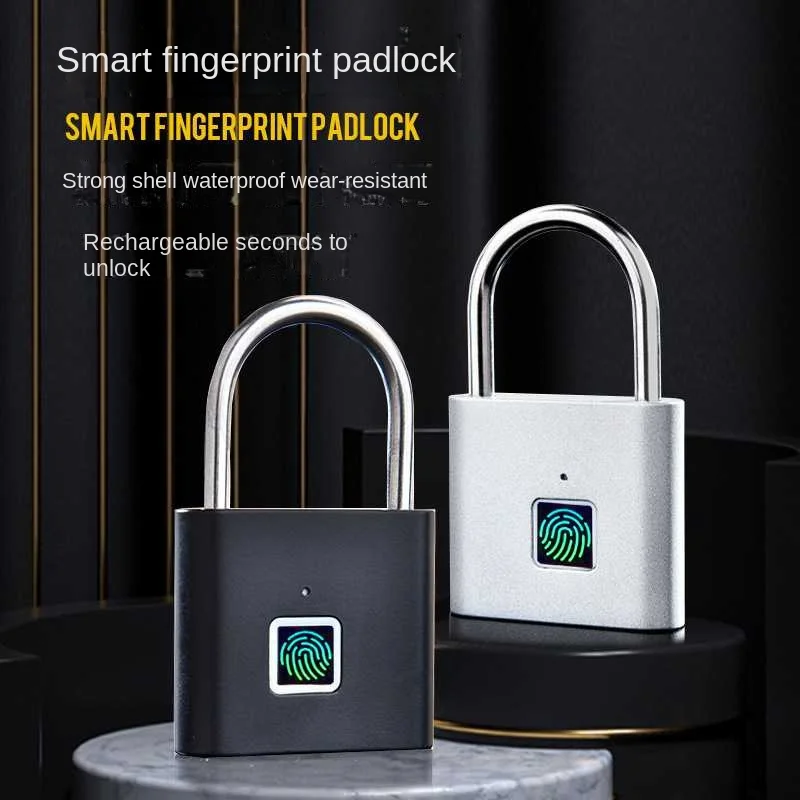 Keyless USB Charging Fingerprint Lock Smart Padlock Waterproof Door Lock 0.2sec Unlock Portable Anti-theft Padlock Zinc
Keyless USB Charging Fingerprint Lock Smart Padlock Waterproof Door Lock 0.2sec Unlock Portable Anti-theft Padlock Zinc