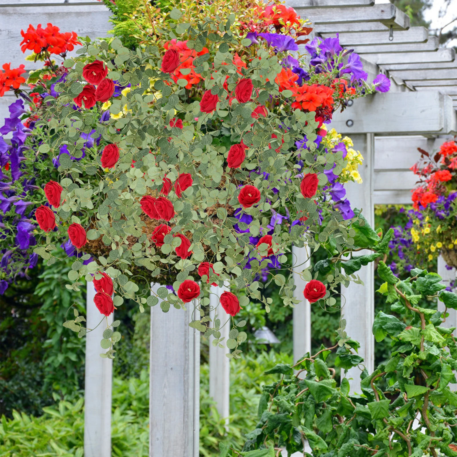 Artificial Flower Garland Fake Vine Decor Wedding Artificial Leaves Garland Home Hanging Vine Rattan Party 
Artificial Flower Garland Fake Vine Decor Wedding Artificial Leaves Garland Home Hanging Vine Rattan Party