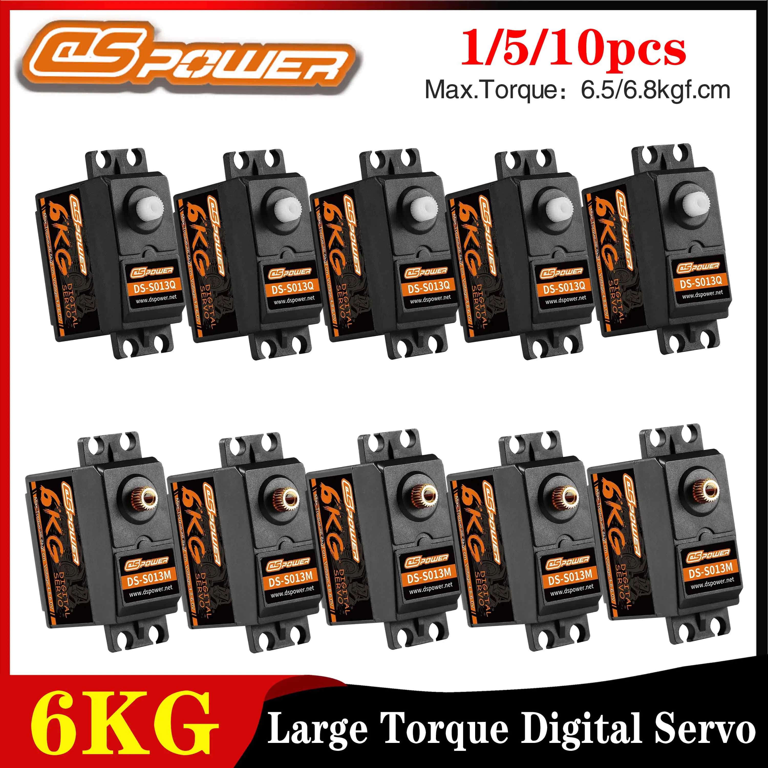 1/5/10PCS DSpower 6KG Waterproof Metal Gear Digital Servo High Performance for RC Mini Car Boat Helicopter Airplane Drone Model
1/5/10PCS DSpower 6KG Waterproof Metal Gear Digital Servo High Performance for RC Mini Car Boat Helicopter Airplane Drone Model