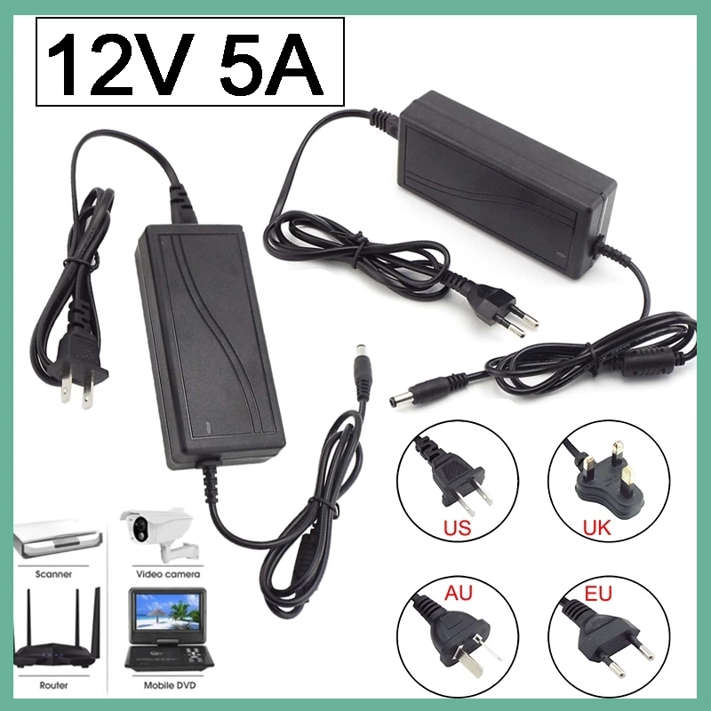 12V 5A AC 110V 220V to DC 12V 5000ma Adapter Power Supply Converter Charger Switch Switching Power Supplies 5.5x2.5mm Jack E3
12V 5A AC 110V 220V to DC 12V 5000ma Adapter Power Supply Converter Charger Switch Switching Power Supplies 5.5x2.5mm Jack E3