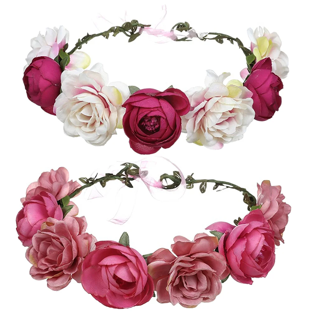 2Pcs Simulated Rose Headdress Hair Accessories Girls Flower Wreath Wedding Bride Headpiece Fairy Headband Floral Travel Beach
2Pcs Simulated Rose Headdress Hair Accessories Girls Flower Wreath Wedding Bride Headpiece Fairy Headband Floral Travel Beach