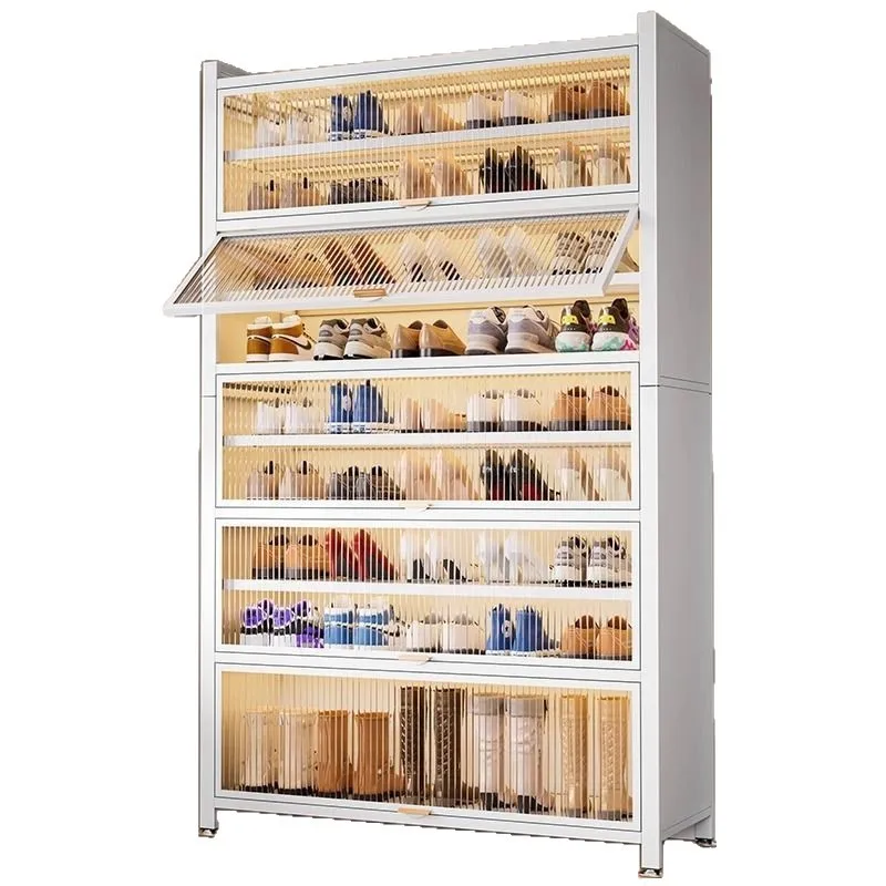 Steel shoe cabinet, multi-layer locker at the entrance of the household, large-capacity upturn door, storage cabinet
Steel shoe cabinet, multi-layer locker at the entrance of the household, large-capacity upturn door, storage cabinet