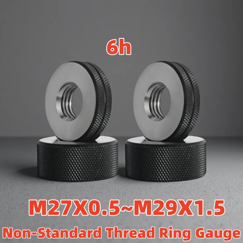 1SET(1*GO+1*NOGO)6h metric thread ring gauge, external thread ring gauge, fine thread gauge M27M28 M29 X0.5 X0.75 X1 X1.5 X2
1SET(1*GO+1*NOGO)6h metric thread ring gauge, external thread ring gauge, fine thread gauge M27M28 M29 X0.5 X0.75 X1 X1.5 X2