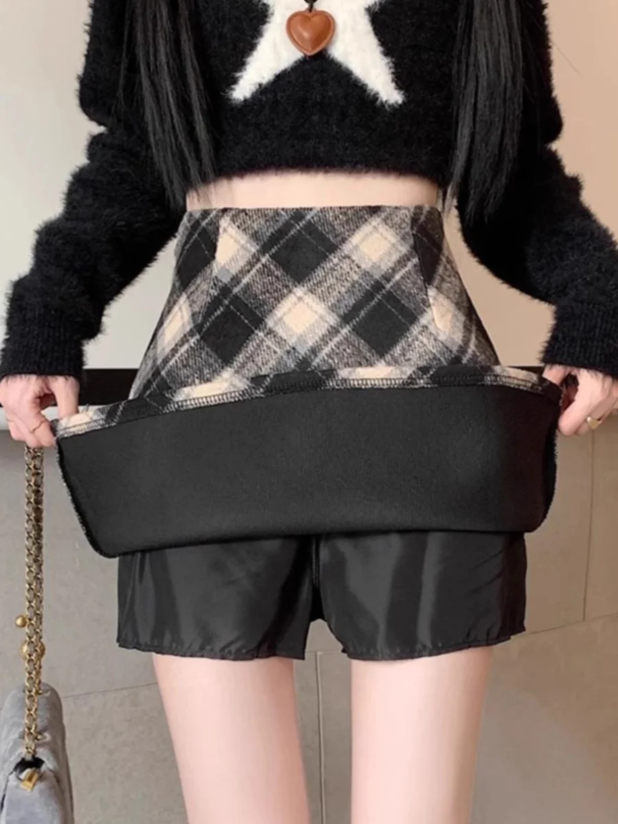 Retro Plaid Woolen Skirt Women's Spring Autumn 2026 New plus Size Slimming High Waist A-Line Skirt Anti-Light
Retro Plaid Woolen Skirt Women's Spring Autumn 2026 New plus Size Slimming High Waist A-Line Skirt Anti-Light