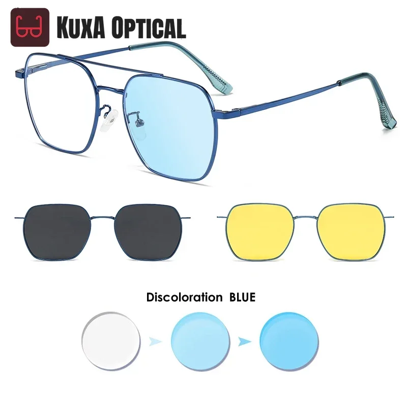 XUKA 3 in 1 Women Photochromic Magnetic Polarized Optics Glasses Big Frame -0.5 to -6.0 Myopia Sunglasses NEW Men Custom
XUKA 3 in 1 Women Photochromic Magnetic Polarized Optics Glasses Big Frame -0.5 to -6.0 Myopia Sunglasses NEW Men Custom