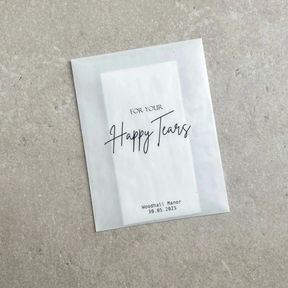 50PCS Any Design Personalised Wedding Tissue Packs | Personalised Wedding Confetti Packs | Happy Tears | Confetti Packs | Tissue
50PCS Any Design Personalised Wedding Tissue Packs | Personalised Wedding Confetti Packs | Happy Tears | Confetti Packs | Tissue