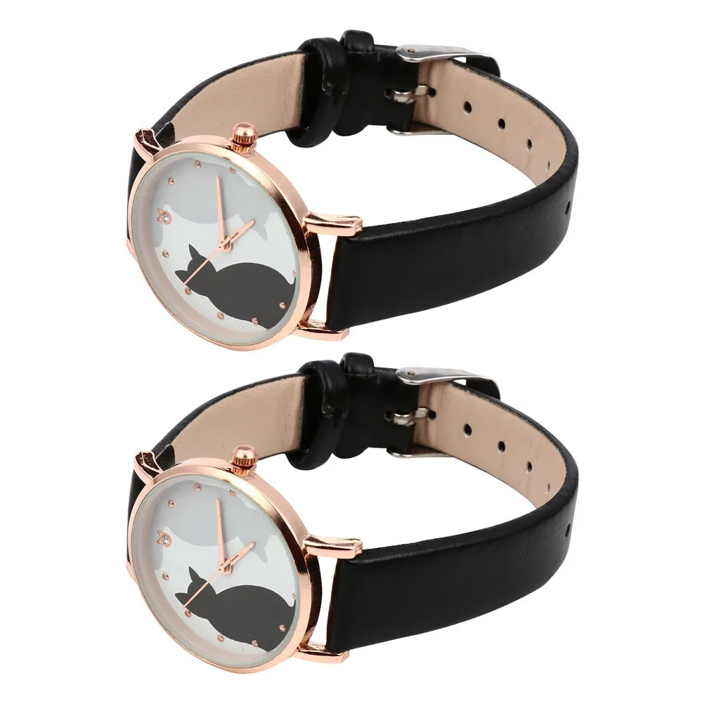 2Pcs Women Casual Watches Cat Pattern Wristwatch Zinc Alloy Kitten Dial Adjustable Band Stylish Female Business Leisure Gifts
2Pcs Women Casual Watches Cat Pattern Wristwatch Zinc Alloy Kitten Dial Adjustable Band Stylish Female Business Leisure Gifts