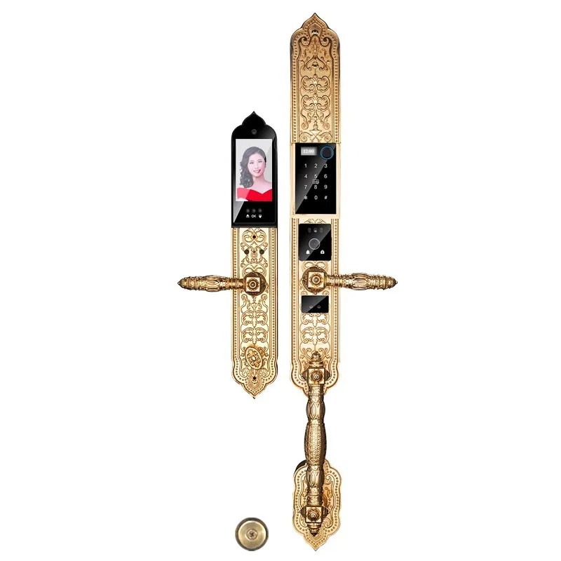 local tyrant gold European-style villa face fingerprint electronic lock home double door home anti-theft door smart lock
local tyrant gold European-style villa face fingerprint electronic lock home double door home anti-theft door smart lock