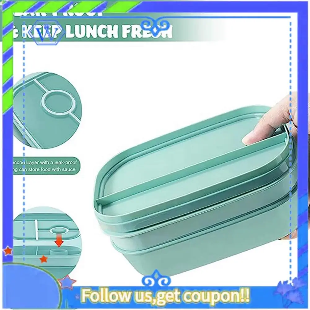 A55P-Lunch Box, 3 Layers All-In-One Bento Box With Utensil Set, Leak-Proof Bento Box For Dining Out, Work, Picnic
A55P-Lunch Box, 3 Layers All-In-One Bento Box With Utensil Set, Leak-Proof Bento Box For Dining Out, Work, Picnic