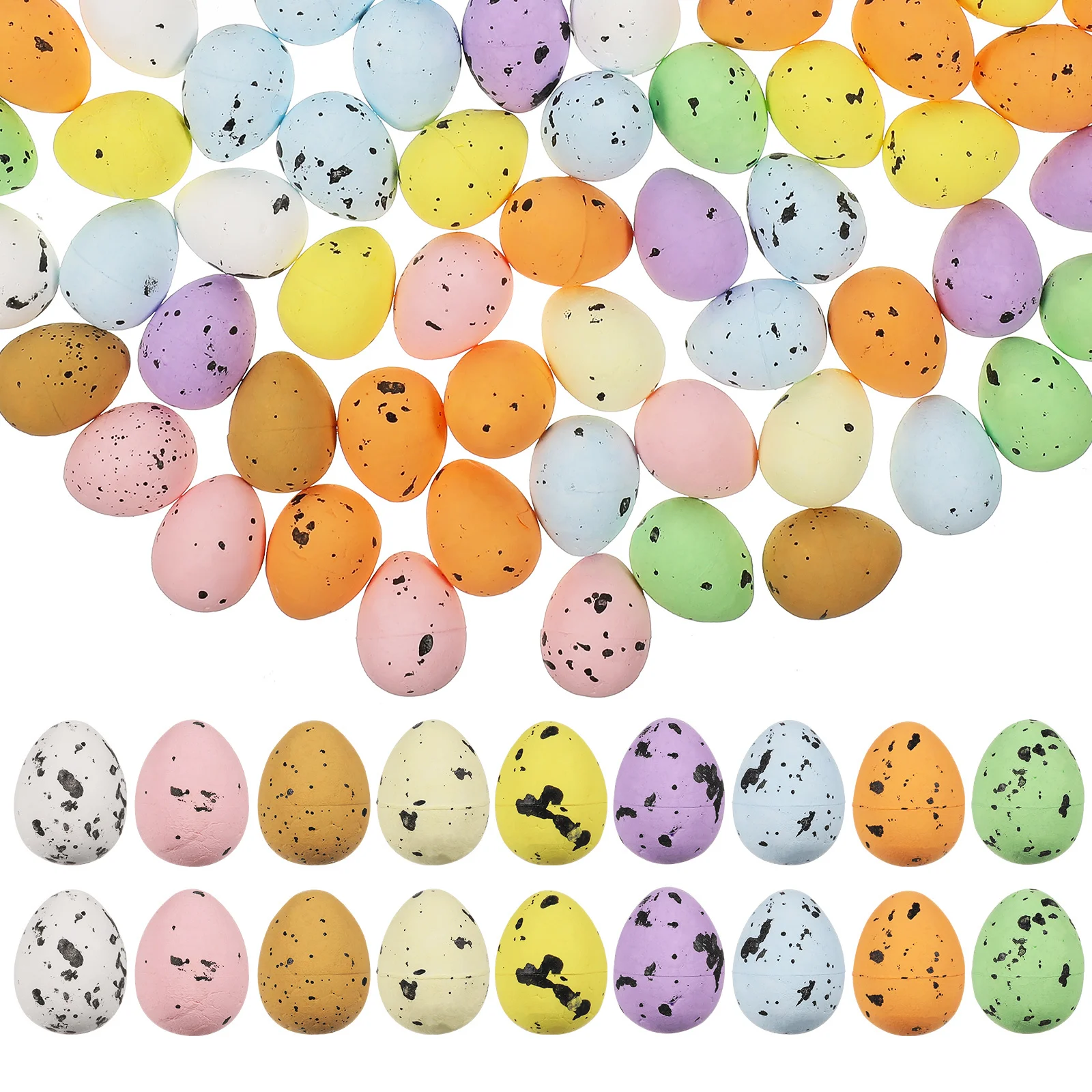 200Pcs Simulation Easter Eggs Decorative Foam Bulk Set for Room Office Bookshelf Festival Photo Prop Adornment
200Pcs Simulation Easter Eggs Decorative Foam Bulk Set for Room Office Bookshelf Festival Photo Prop Adornment
