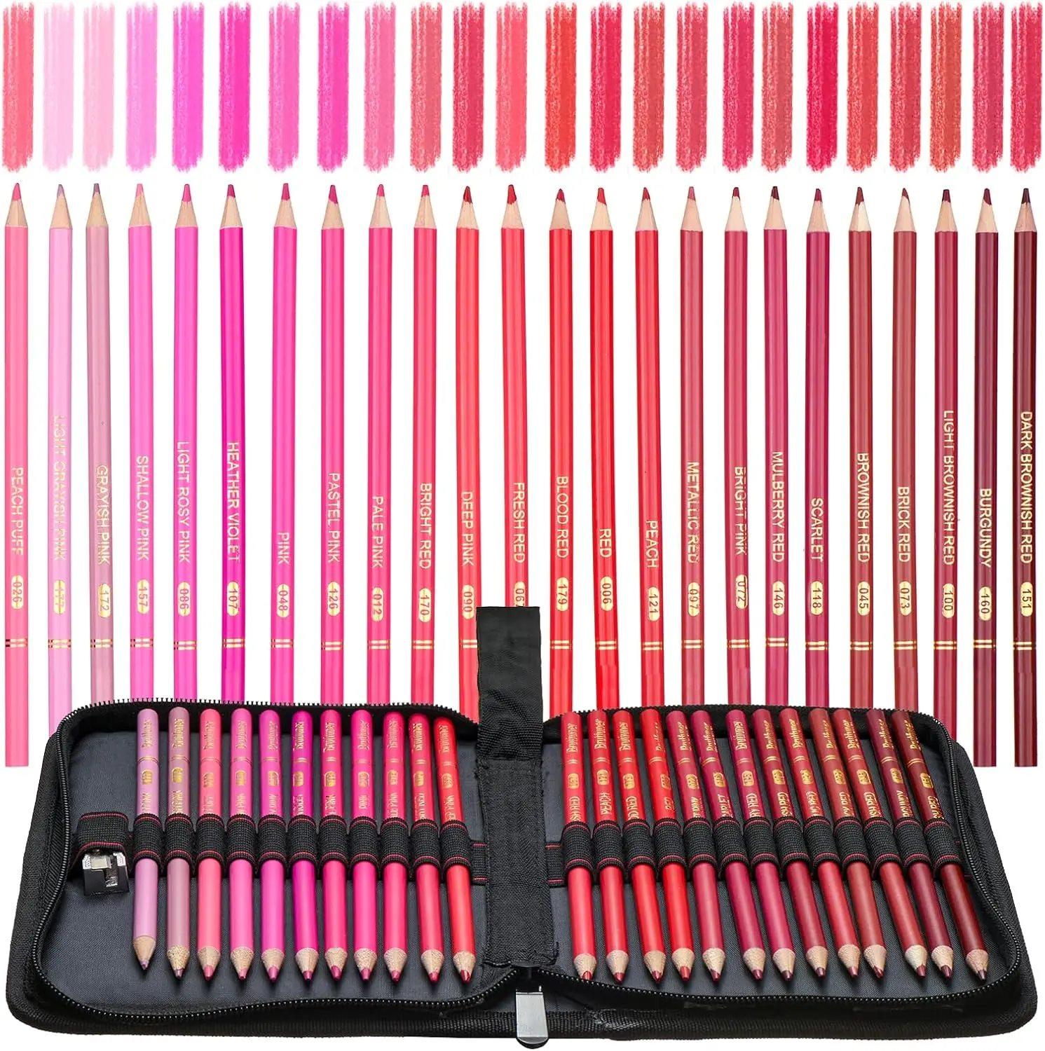 Red Pink Colored Pencils Set for Adults Coloring Books Drawing Sketching Art Supplies 24 Colors
Red Pink Colored Pencils Set for Adults Coloring Books Drawing Sketching Art Supplies 24 Colors