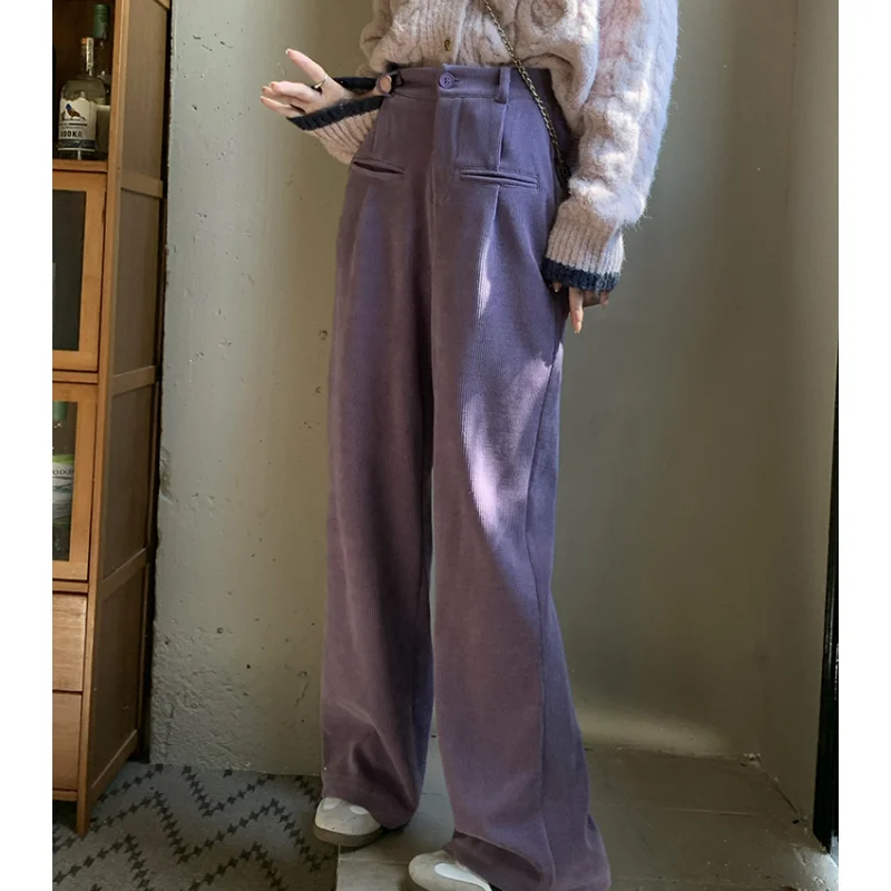 Fashion Bottoms Pink Tie Dye Casual Pants Corduroy High Waist Wide Leg Pants Vintage Straight Bind Feet Trouser Ladies Spring
Fashion Bottoms Pink Tie Dye Casual Pants Corduroy High Waist Wide Leg Pants Vintage Straight Bind Feet Trouser Ladies Spring