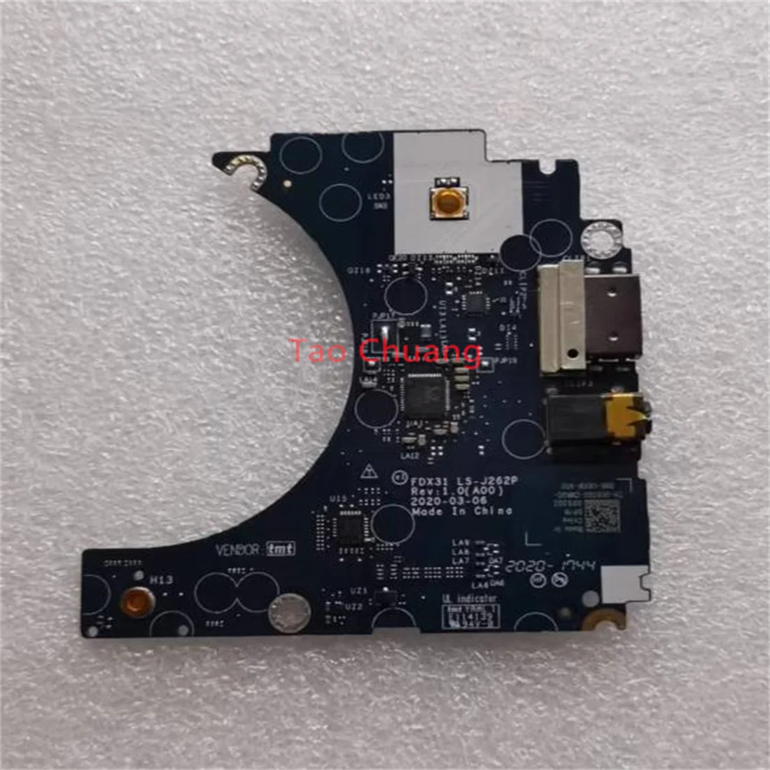 Для Dell Latitude 7310 E7310 аудио USB плата переключателя кнопочная плата FDX31 LS-J262P
Для Dell Latitude 7310 E7310 аудио USB плата переключателя кнопочная плата FDX31 LS-J262P