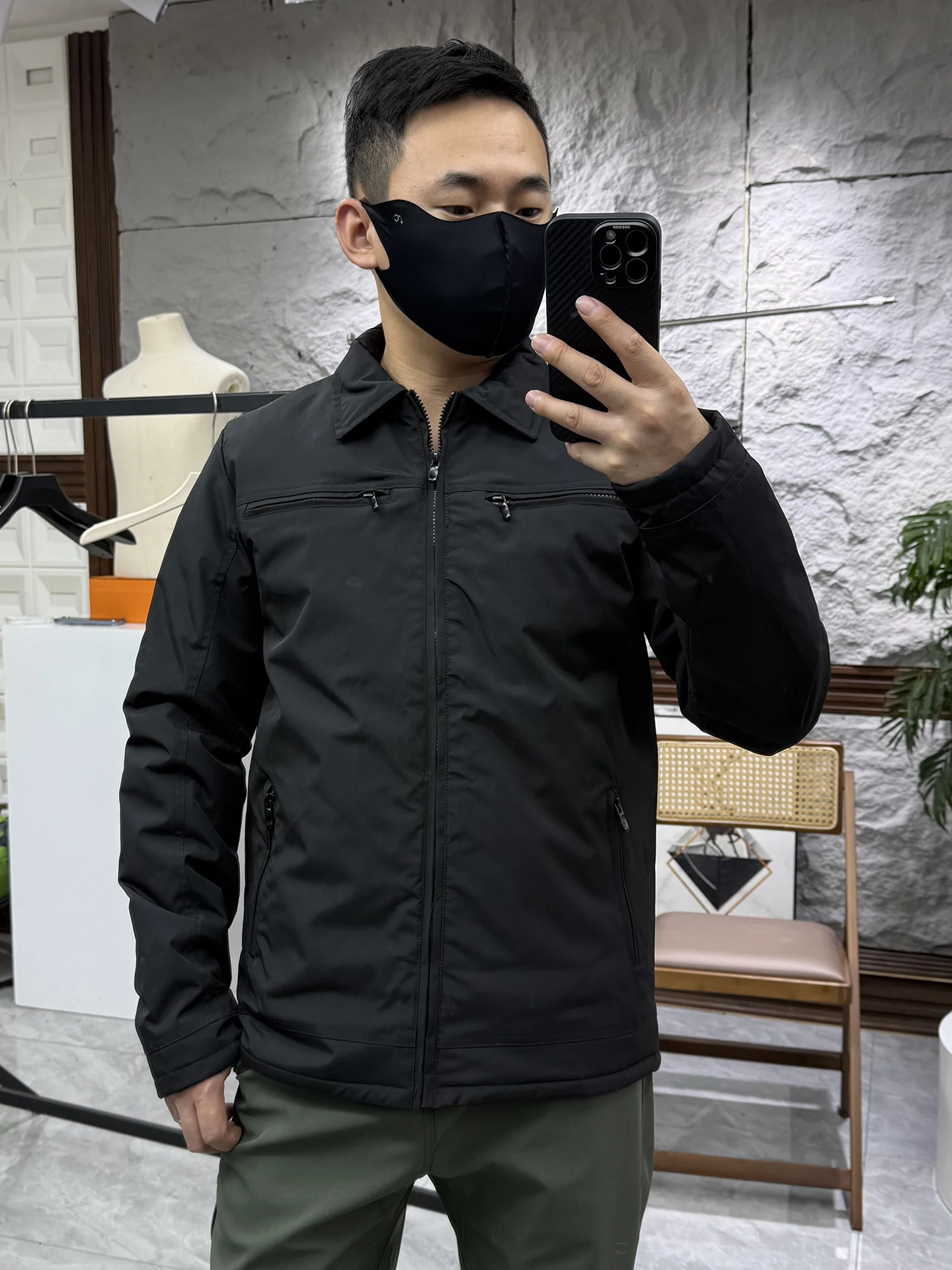 Lightweight Warm Water-Resistant Cotton Jacket Collared Outdoor Casual Men's Fashionable Autumn Winter Clothing
Lightweight Warm Water-Resistant Cotton Jacket Collared Outdoor Casual Men's Fashionable Autumn Winter Clothing