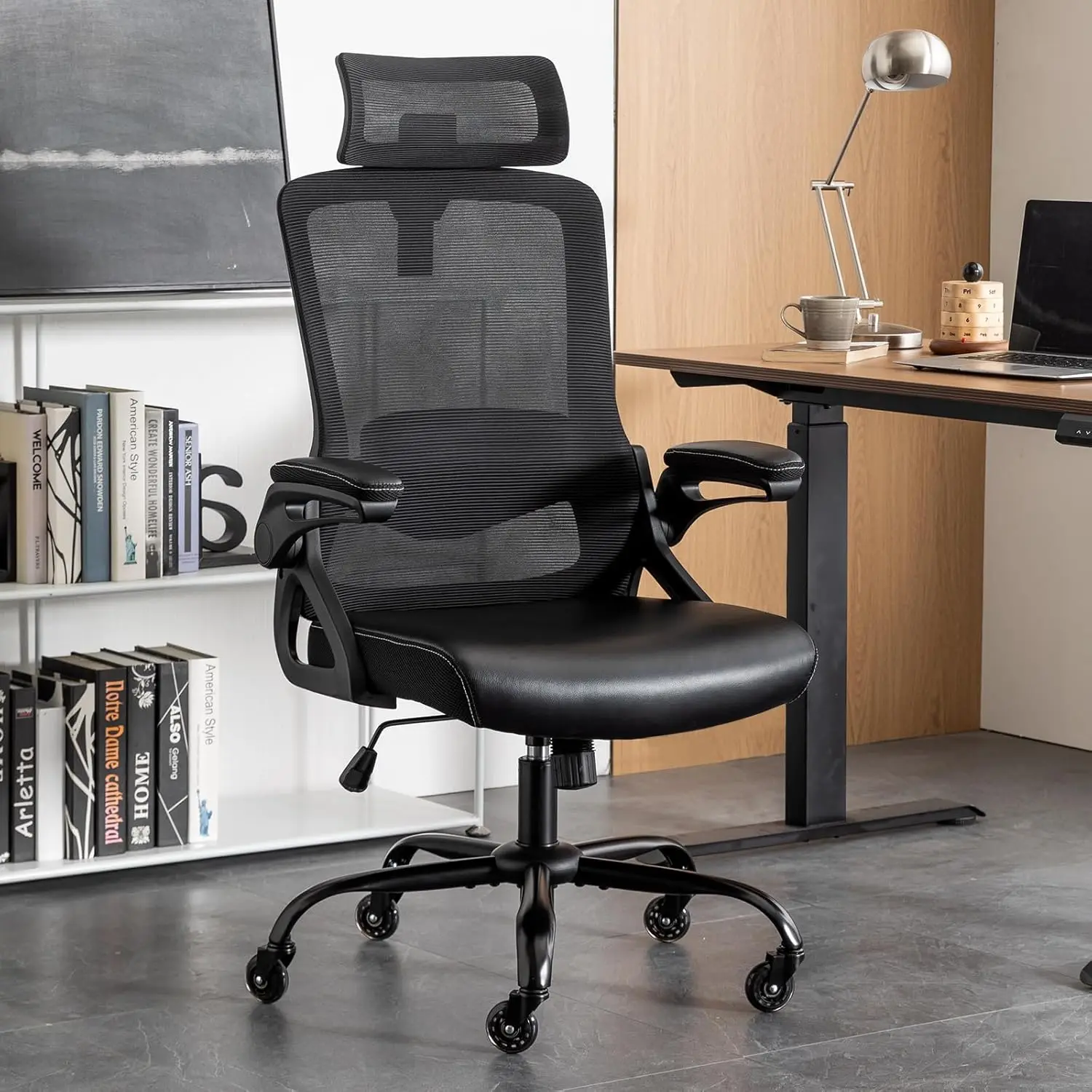 Ergonomic Office Chair, Desk Chair With Adjustable Lumbar Support, High Ba Mesh Chair With Blade Wheels, Executive Chair For
Ergonomic Office Chair, Desk Chair With Adjustable Lumbar Support, High Ba Mesh Chair With Blade Wheels, Executive Chair For
