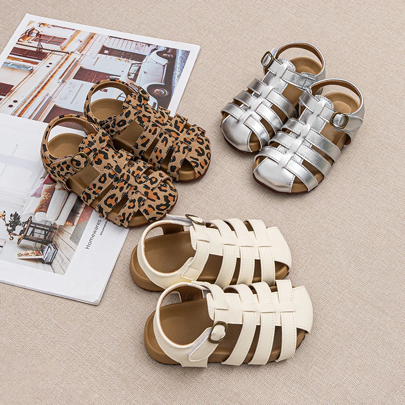 Summer Toddler Kids Boys Girls Leopard Print Closed Toe Roman Sandals Buckle Non-Slip Soft Sole Daily Outdoor Beach Play Wear
Summer Toddler Kids Boys Girls Leopard Print Closed Toe Roman Sandals Buckle Non-Slip Soft Sole Daily Outdoor Beach Play Wear