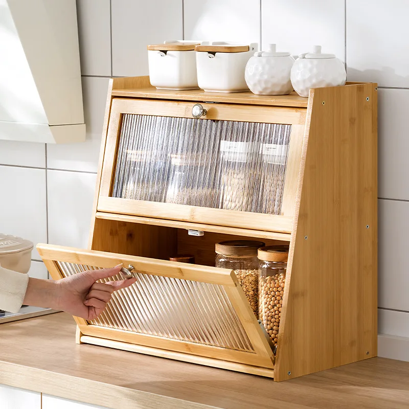 Kitchen countertop seasoning rack, condiment storage rack, household multi-function, dust-proof small storage cabinet with door
Kitchen countertop seasoning rack, condiment storage rack, household multi-function, dust-proof small storage cabinet with door
