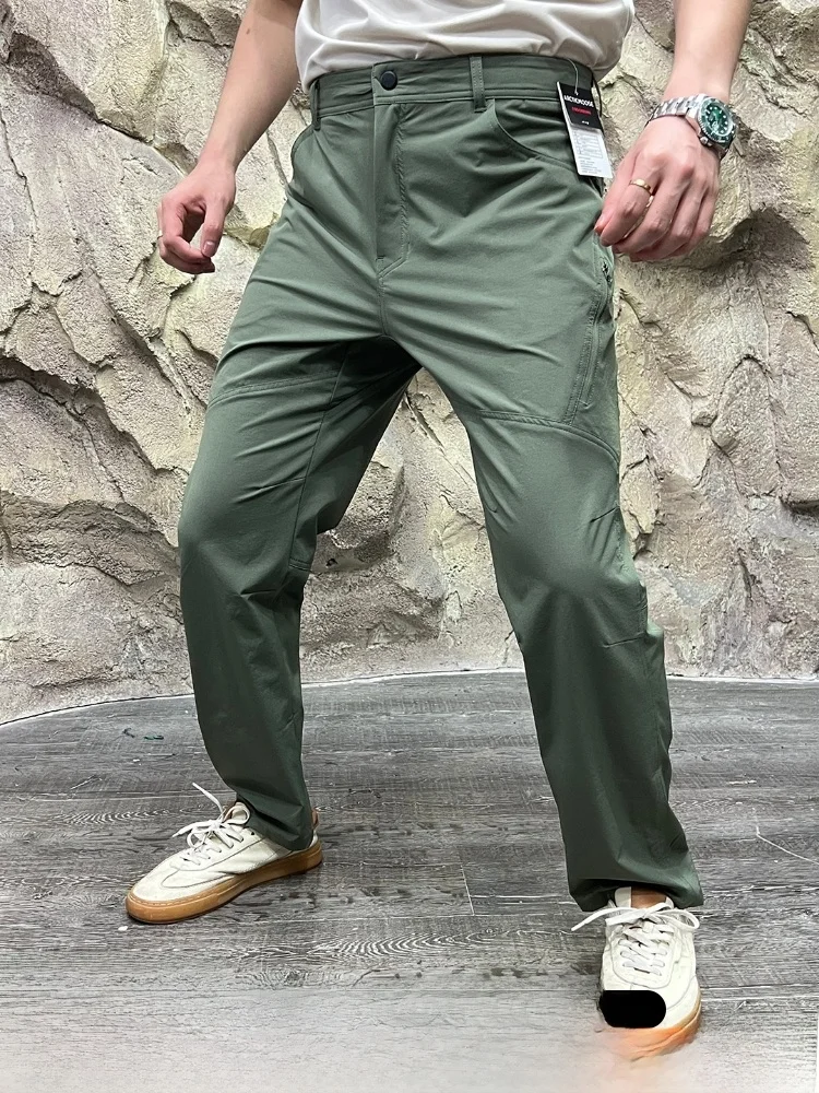 Outdoor Men's Sporty Casual Pants Elastic 3D Tailored Lightweight Waterproof Nylon Fabric Running Elastic Leisure Trousers
Outdoor Men's Sporty Casual Pants Elastic 3D Tailored Lightweight Waterproof Nylon Fabric Running Elastic Leisure Trousers