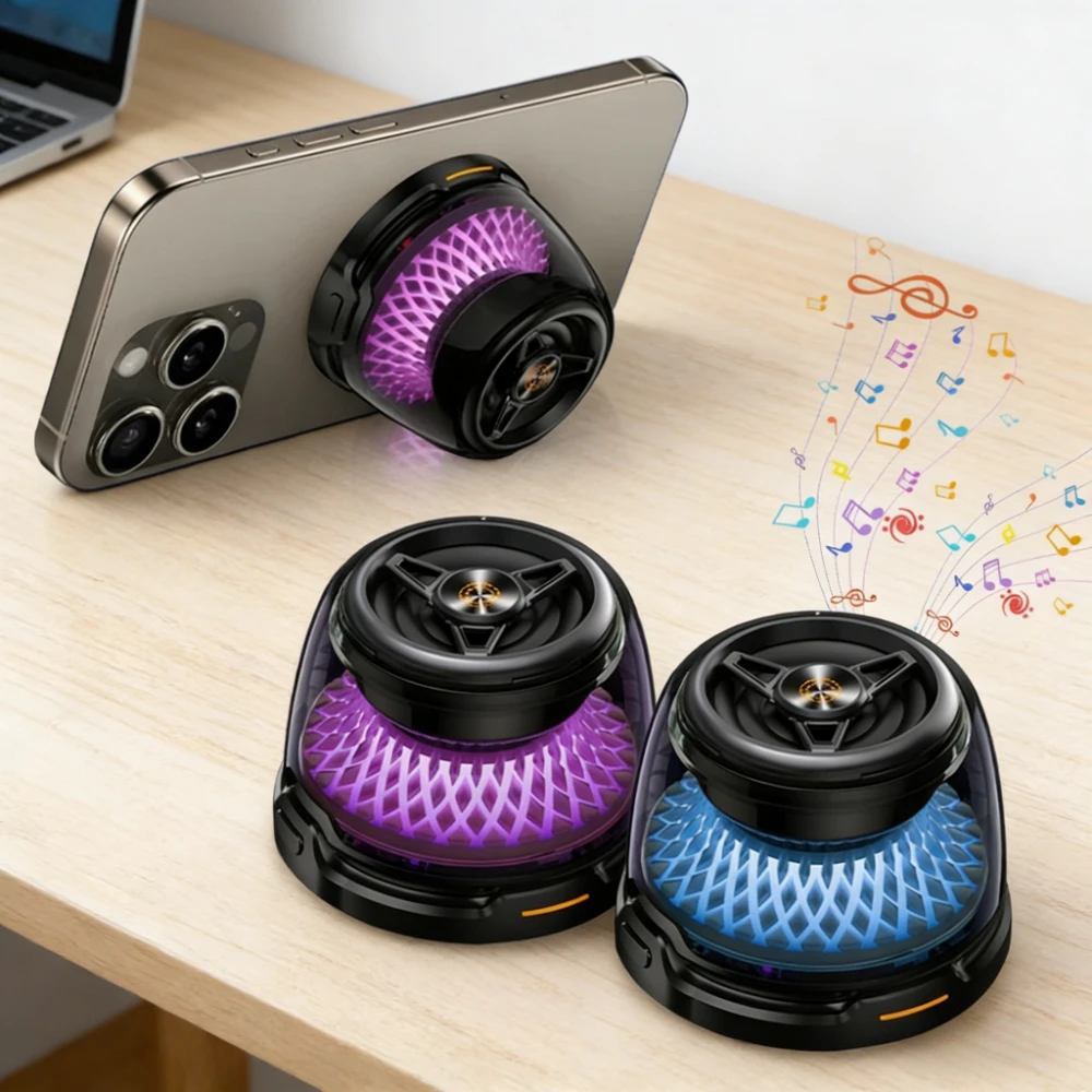 Магнитная беспроводная зарядка 2-в-1 с Bluetooth-колонкой и держателем для телефона для Magsafe iPhone 17~12, RGB-плеер с музыкальным ритмом, мини-колонка
Магнитная беспроводная зарядка 2-в-1 с Bluetooth-колонкой и держателем для телефона для Magsafe iPhone 17~12, RGB-плеер с музыкальным ритмом, мини-колонка