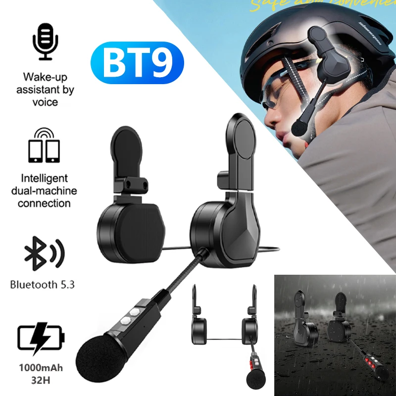 Summer Half-Helmet-Specific Bt Headset Waterproof and Noise-Cancelling 1000Mah 22H Battery Life Binaural Magnetic Installation
Summer Half-Helmet-Specific Bt Headset Waterproof and Noise-Cancelling 1000Mah 22H Battery Life Binaural Magnetic Installation