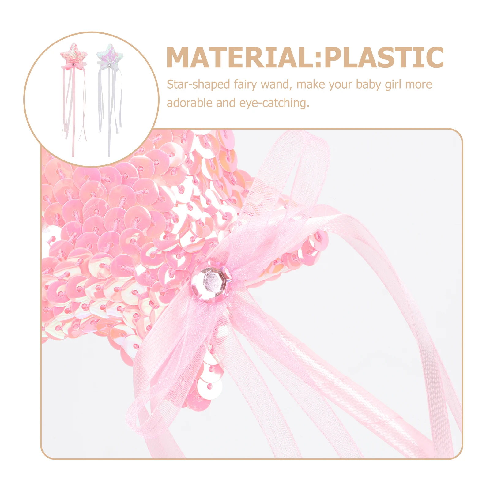 2pcs Star Shape Fairy Wand Ribbon Design Decorative Kids Playthings For Halloween Party Costume Role Play
2pcs Star Shape Fairy Wand Ribbon Design Decorative Kids Playthings For Halloween Party Costume Role Play