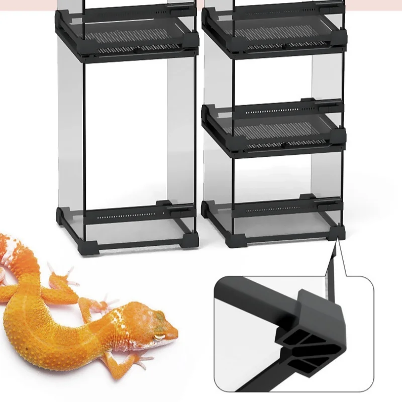 Square Amphibious Reptile Tank Transparent Terrarium Top Net Reptile Breeding Box Habitat Container For Snakes Terrapin Lizards
Square Amphibious Reptile Tank Transparent Terrarium Top Net Reptile Breeding Box Habitat Container For Snakes Terrapin Lizards