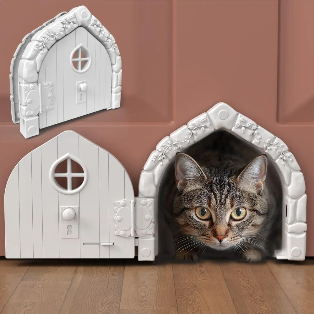 Interior Cat Door For Cats Up To 20 Lbs, Large Cat Hole With Lock For Solid Or Hollow Core Doors, Durable Indoor Kitty Door Easy Install
Interior Cat Door For Cats Up To 20 Lbs, Large Cat Hole With Lock For Solid Or Hollow Core Doors, Durable Indoor Kitty Door Easy Install
