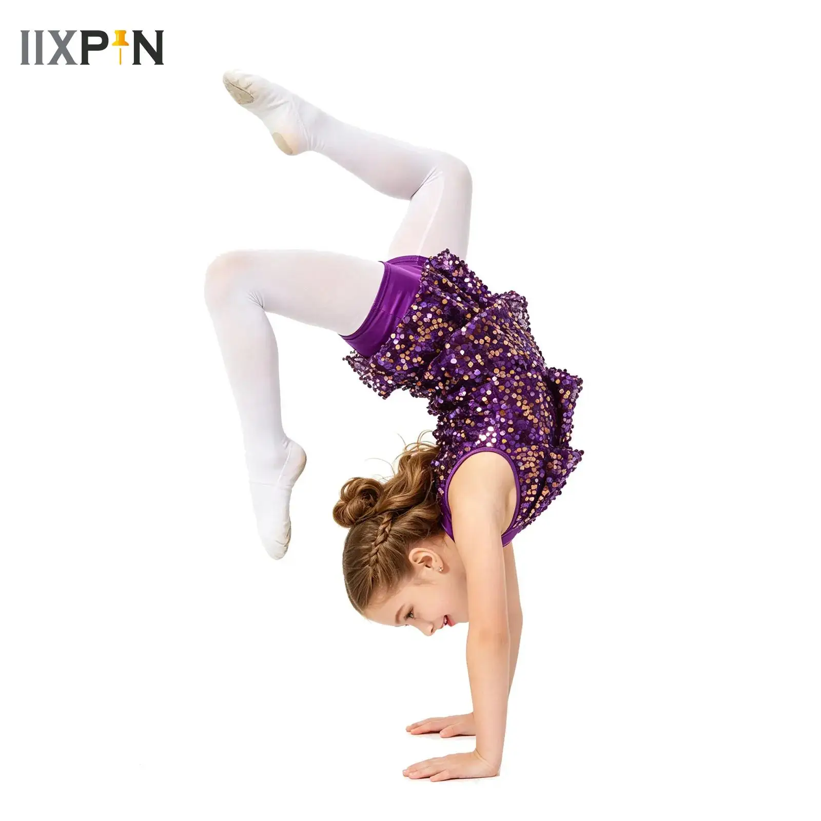 Kids Girls Ballet Dance Jumpsuit Dress Shiny Sequins Halter Shorty Unitard Dancewear Modern Jazz Gymnastics Workout Costume
Kids Girls Ballet Dance Jumpsuit Dress Shiny Sequins Halter Shorty Unitard Dancewear Modern Jazz Gymnastics Workout Costume