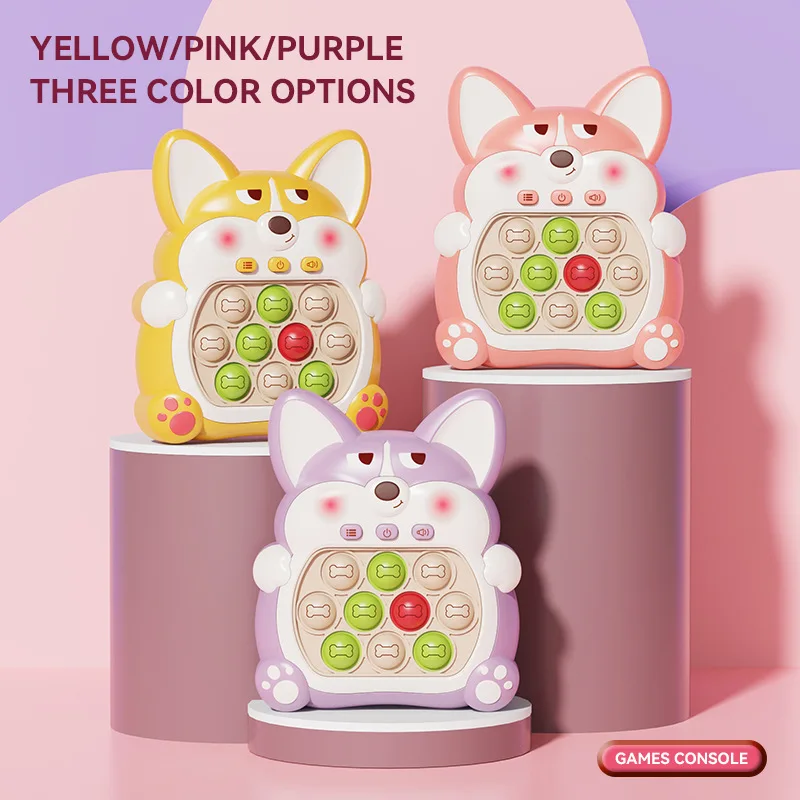 Children press the music speed to push through the game machine Multi function press puzzle corgi game machine
Children press the music speed to push through the game machine Multi function press puzzle corgi game machine