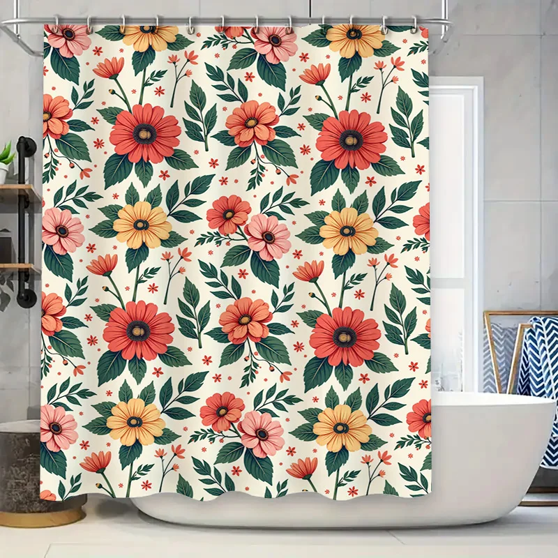Floral Shower Curtain Bath Decor, Printed Fabric Shower Curtains for Bathroom Decorations Waterproof Home Supplies Modern Floral
Floral Shower Curtain Bath Decor, Printed Fabric Shower Curtains for Bathroom Decorations Waterproof Home Supplies Modern Floral