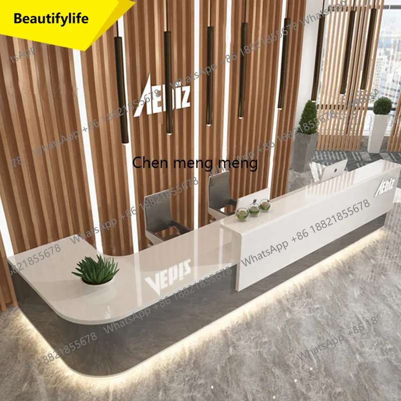 01A Modern simple beauty salon store front desk reception desk checkout page office furniture source factory
01A Modern simple beauty salon store front desk reception desk checkout page office furniture source factory