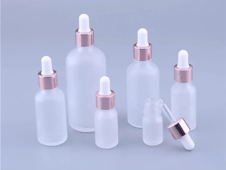 Cosmetics Beauty Rose Gold Lid Face Serum Oil Frosted Glass Dropper Bottle Rose Gold Top Cosmetic Serum Glass Dropper Container
Cosmetics Beauty Rose Gold Lid Face Serum Oil Frosted Glass Dropper Bottle Rose Gold Top Cosmetic Serum Glass Dropper Container