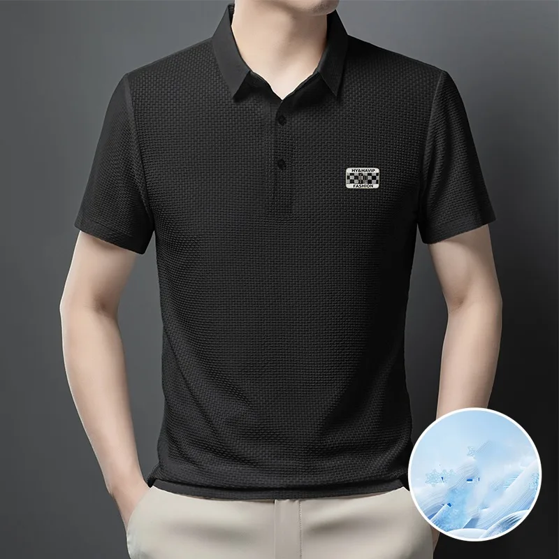 2024 New Business and Leisure Summer Solid Color POLO Shirt Men's Flip Collar Button Fashion Versatile Short Sleeve T-shirt Tops
2024 New Business and Leisure Summer Solid Color POLO Shirt Men's Flip Collar Button Fashion Versatile Short Sleeve T-shirt Tops